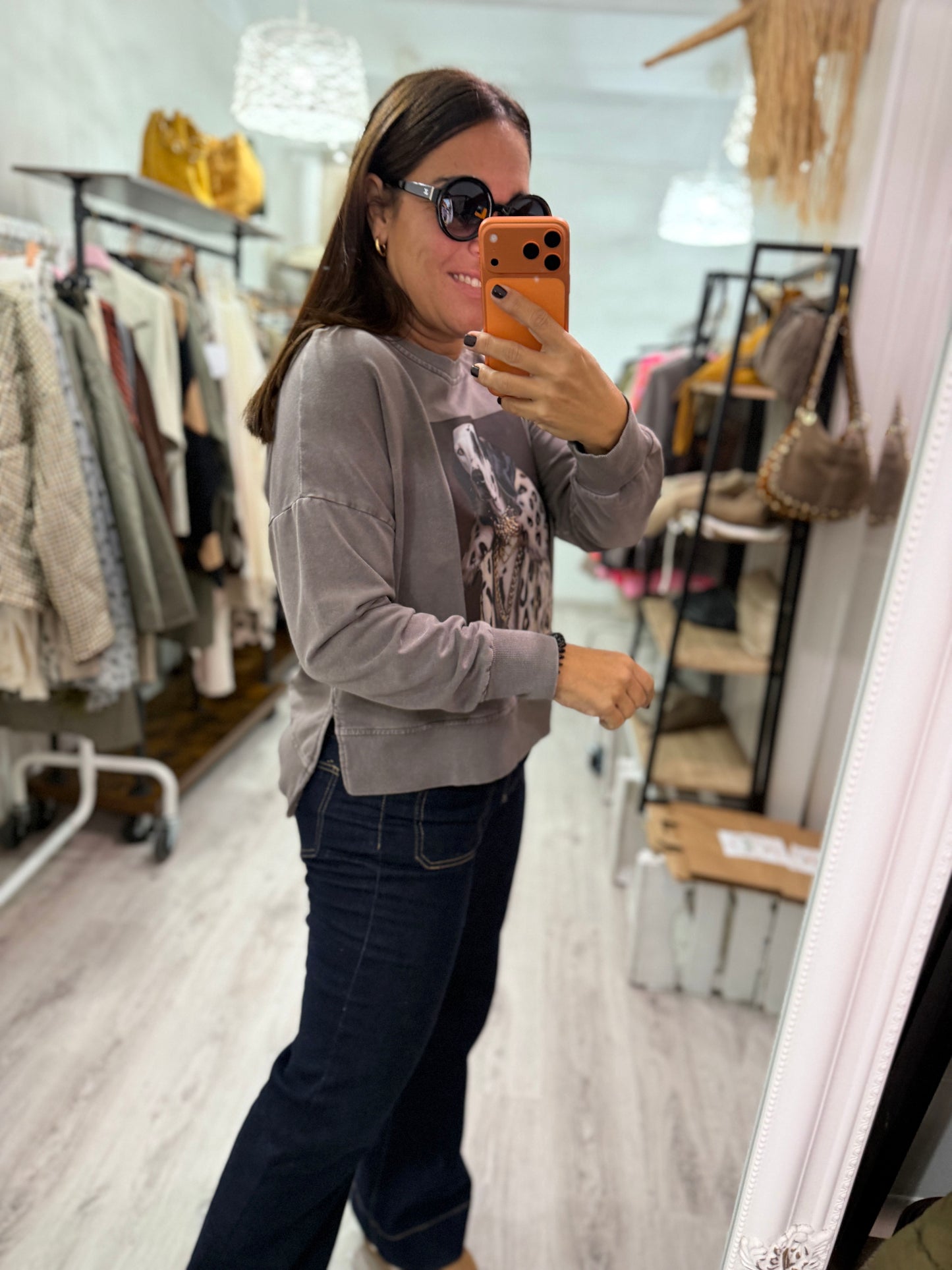 Sudadera Dog Dálmata taupe