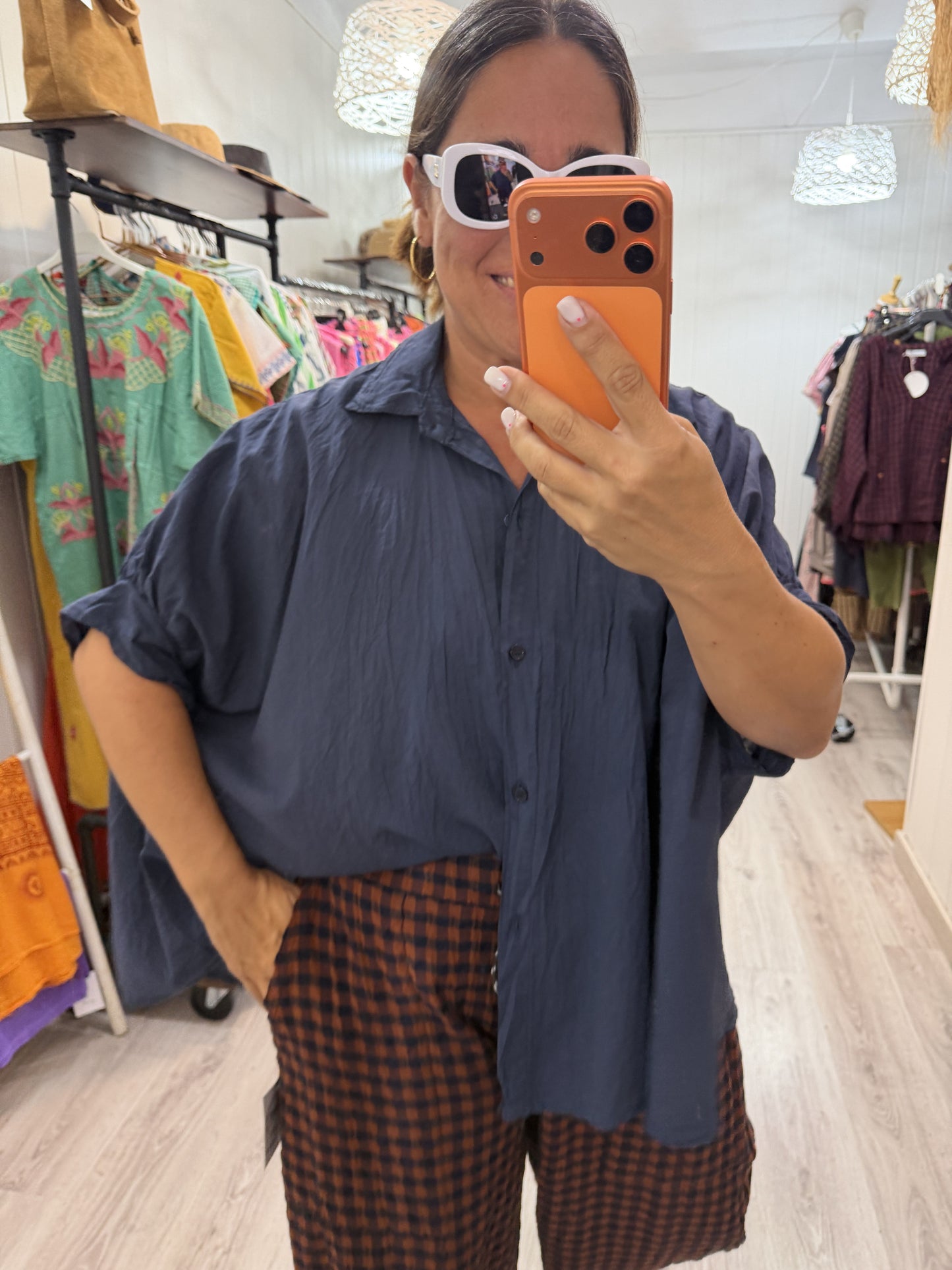 Blusón Oversize marino