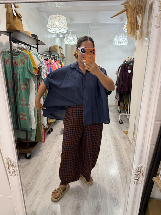 Blusón Oversize marino