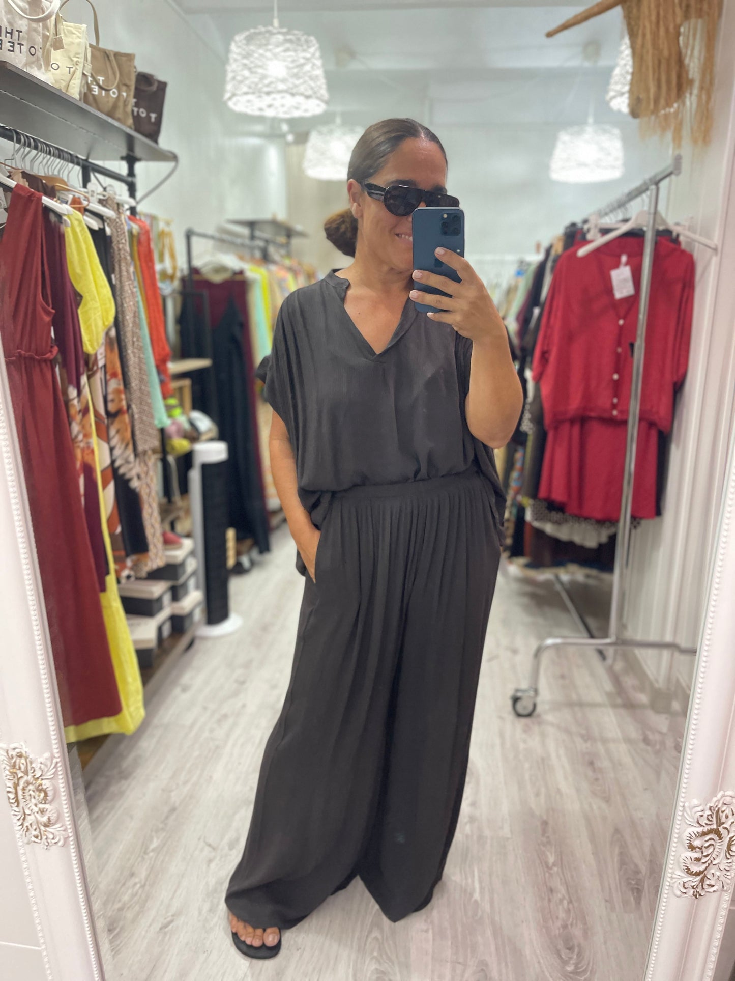 Conjunto Boho oversize chocolate