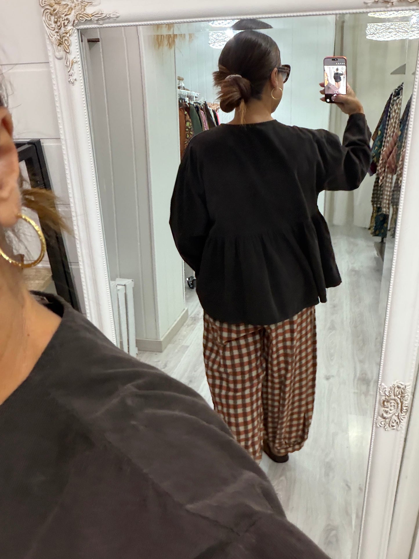 Blusa Ane micropana chocolate