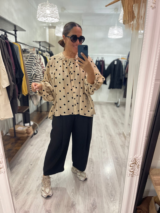 Camisa Akane topos beige