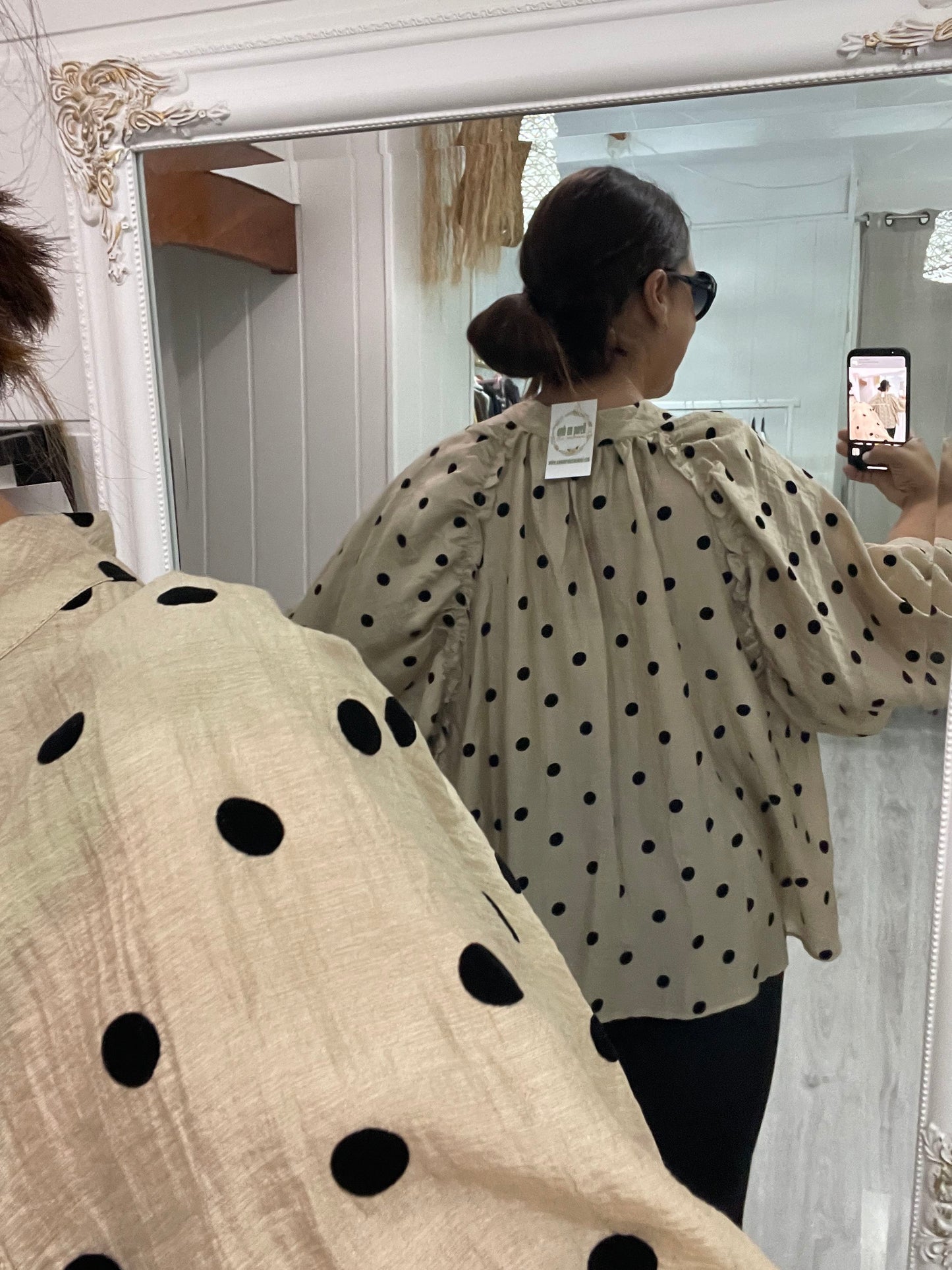 Camisa Akane topos beige