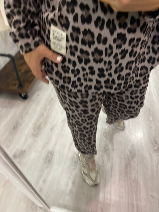 Pantalón Barrel punto roma animal print