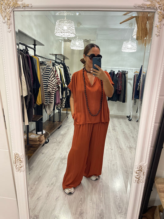 Conjunto Boho oversize caldera