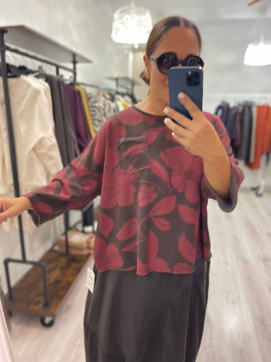 Sudadera Hana chocolate