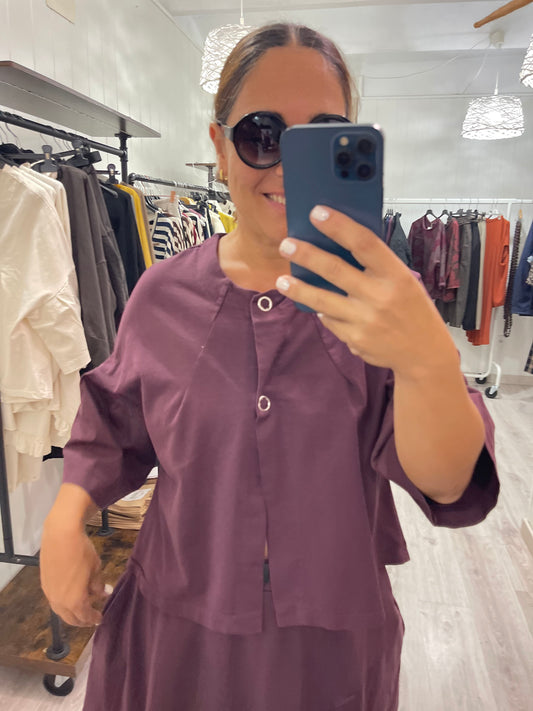 Chaqueta Jaque berenjena