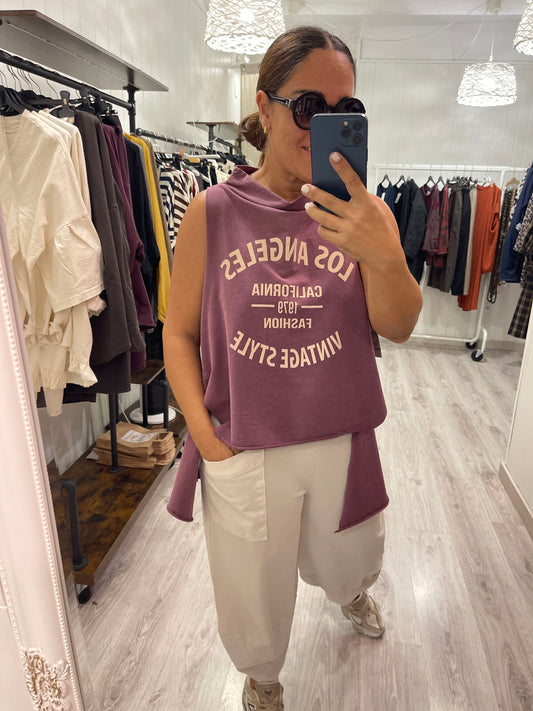 Chaleco Los Angeles burdeos