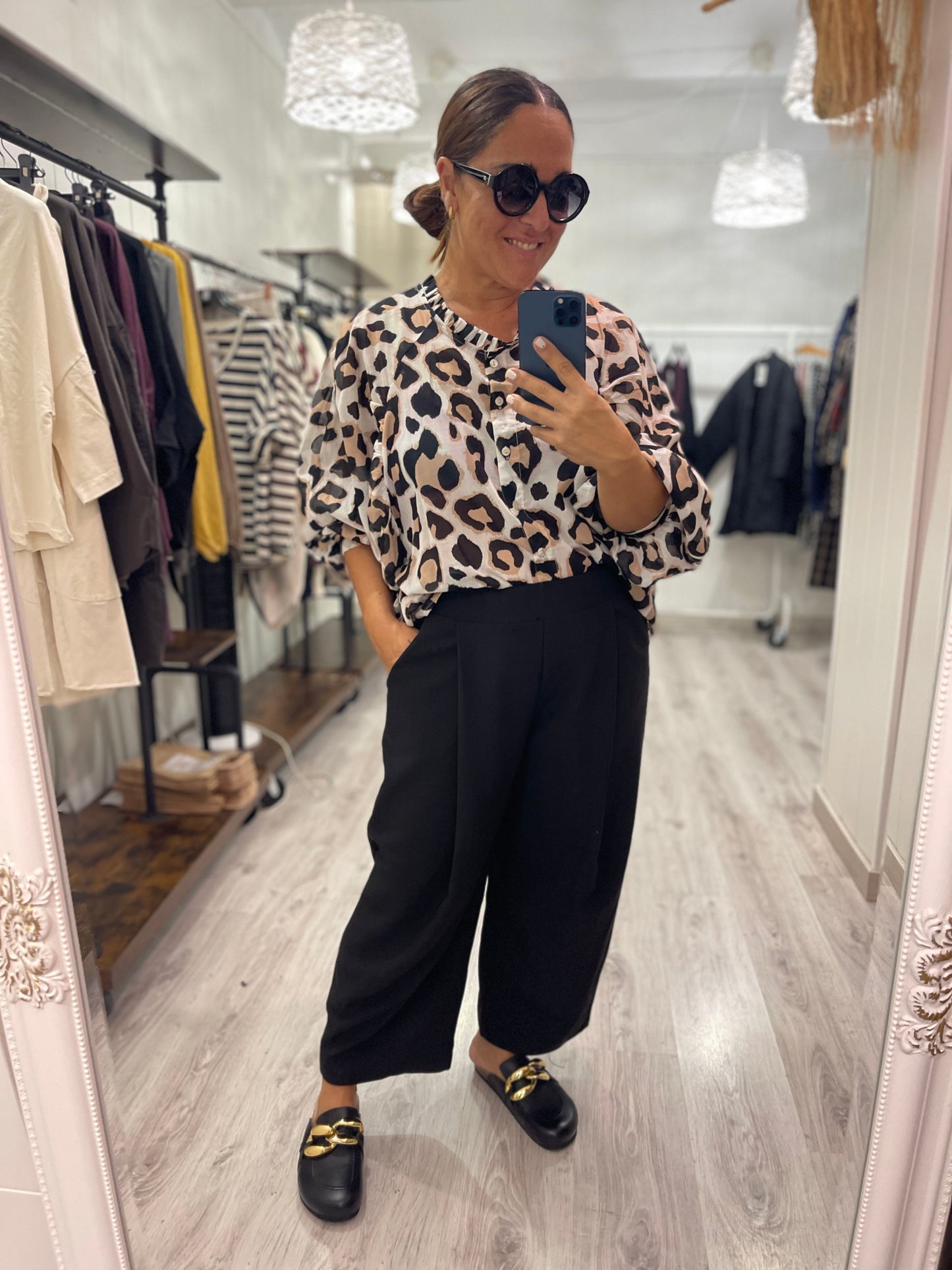 Camisa Bahibe animal print