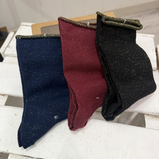 Pack 3 calcetines liso brilli