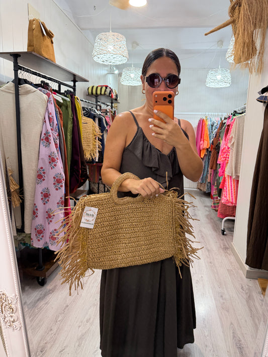 Bolso Boho Lurex corazón
