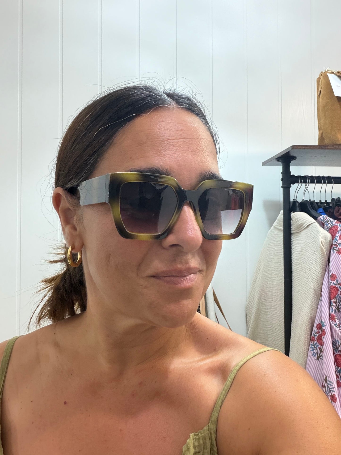 Vestido Bimba volante bambula pistacho