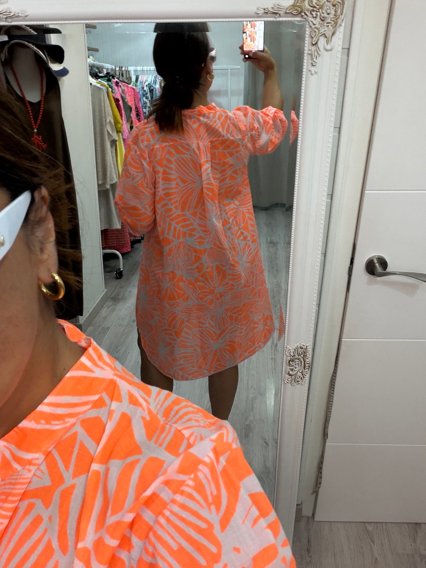 Camisola Flor coral