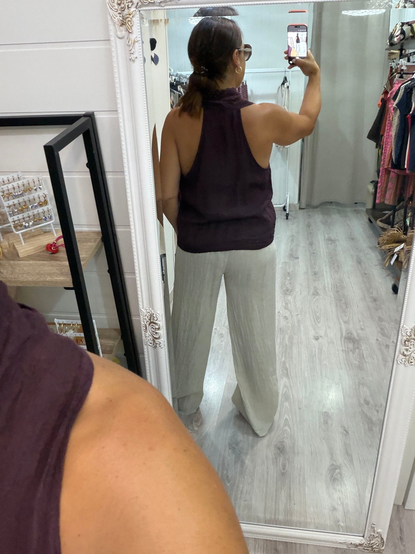 Pantalón Terra lino beige