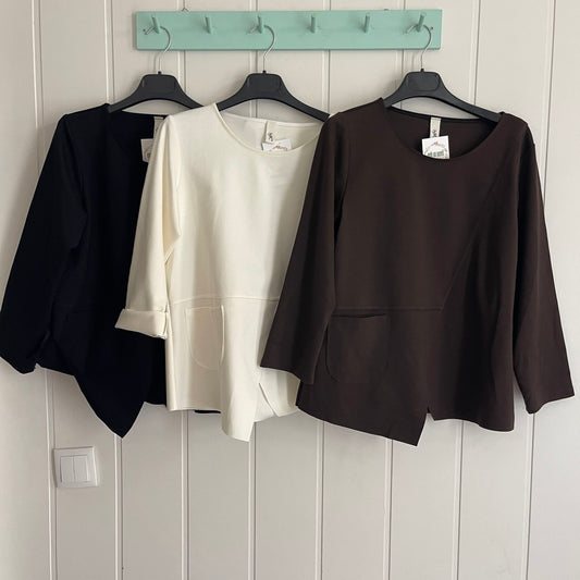 Camiseta Korea punto roma negro