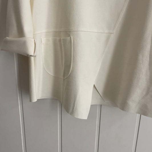 Camiseta Korea punto roma blanco