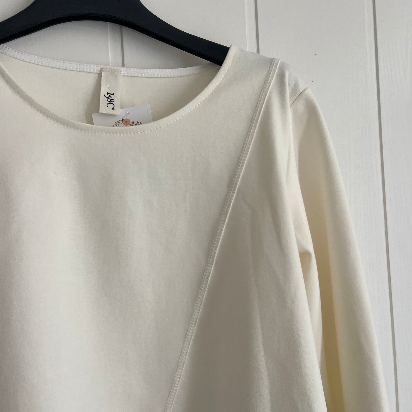 Camiseta Korea punto roma blanco