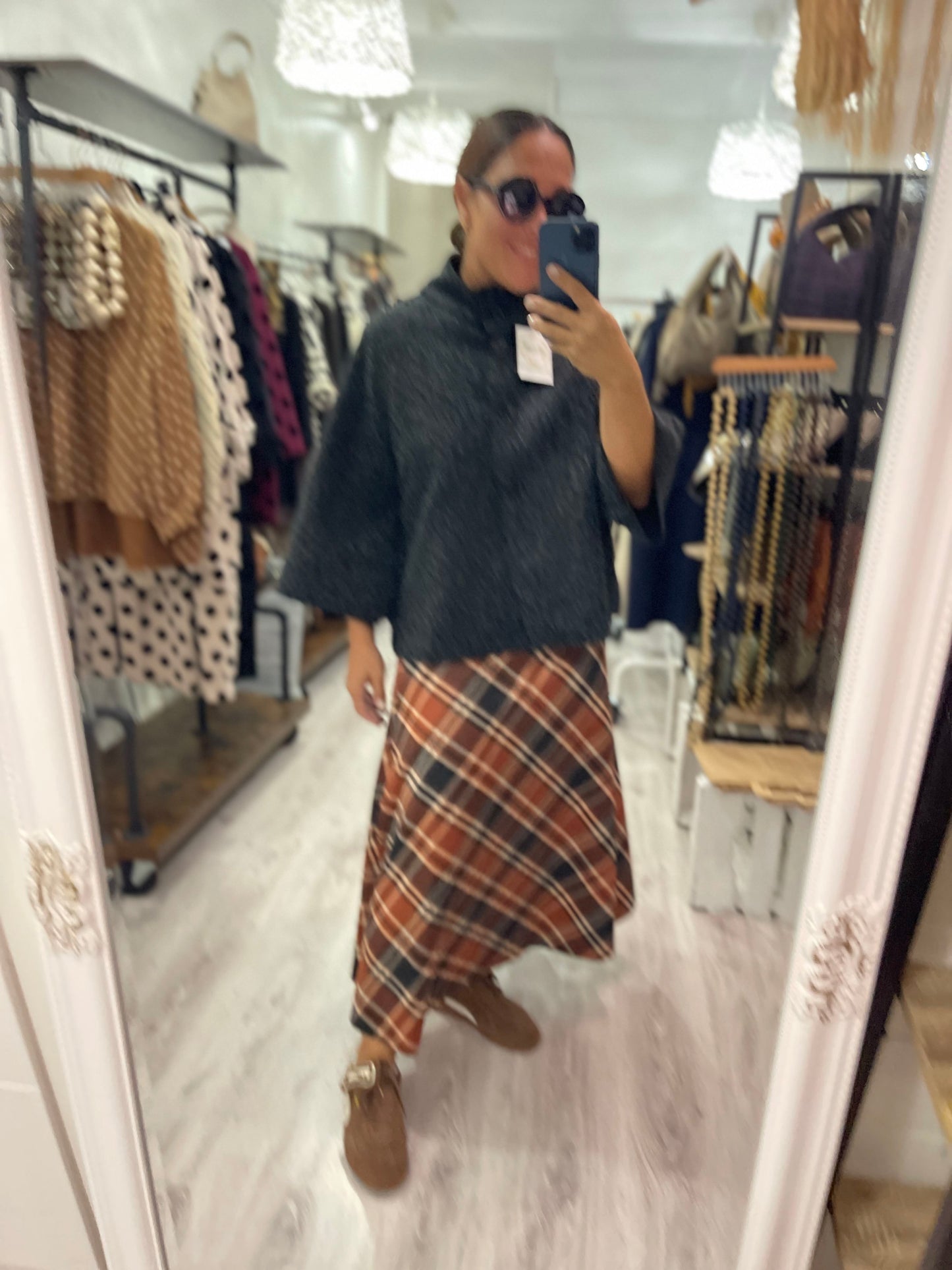 Falda British antelina teja