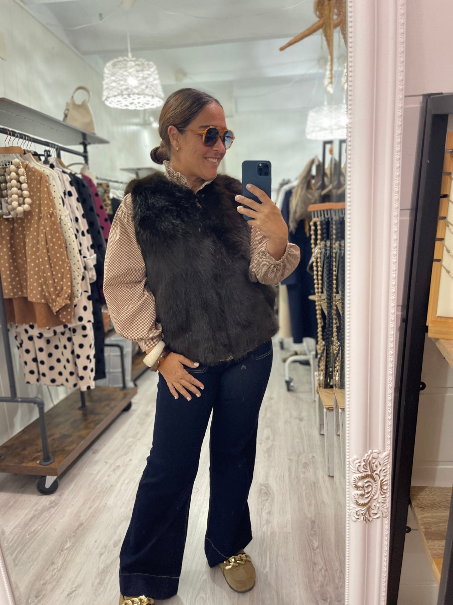 Chaleco Paola chocolate