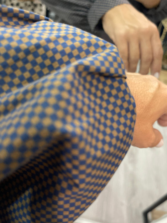 Camisa Damero marino