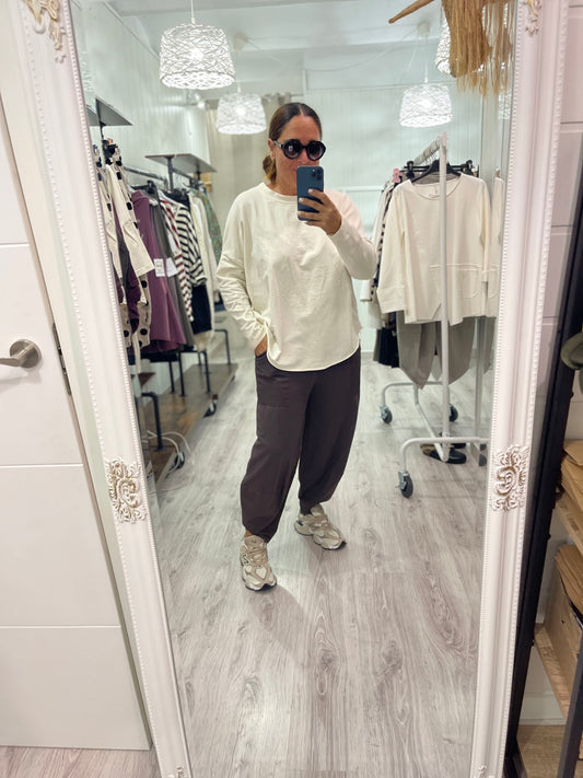 Pantalón Nara Natural chocolate