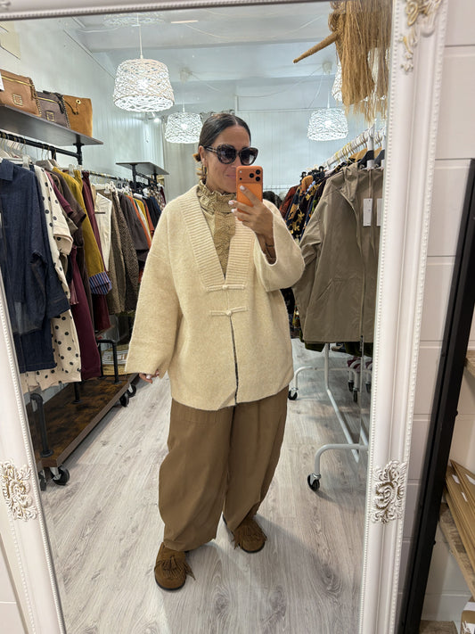 Pantalón Ane algodón camel