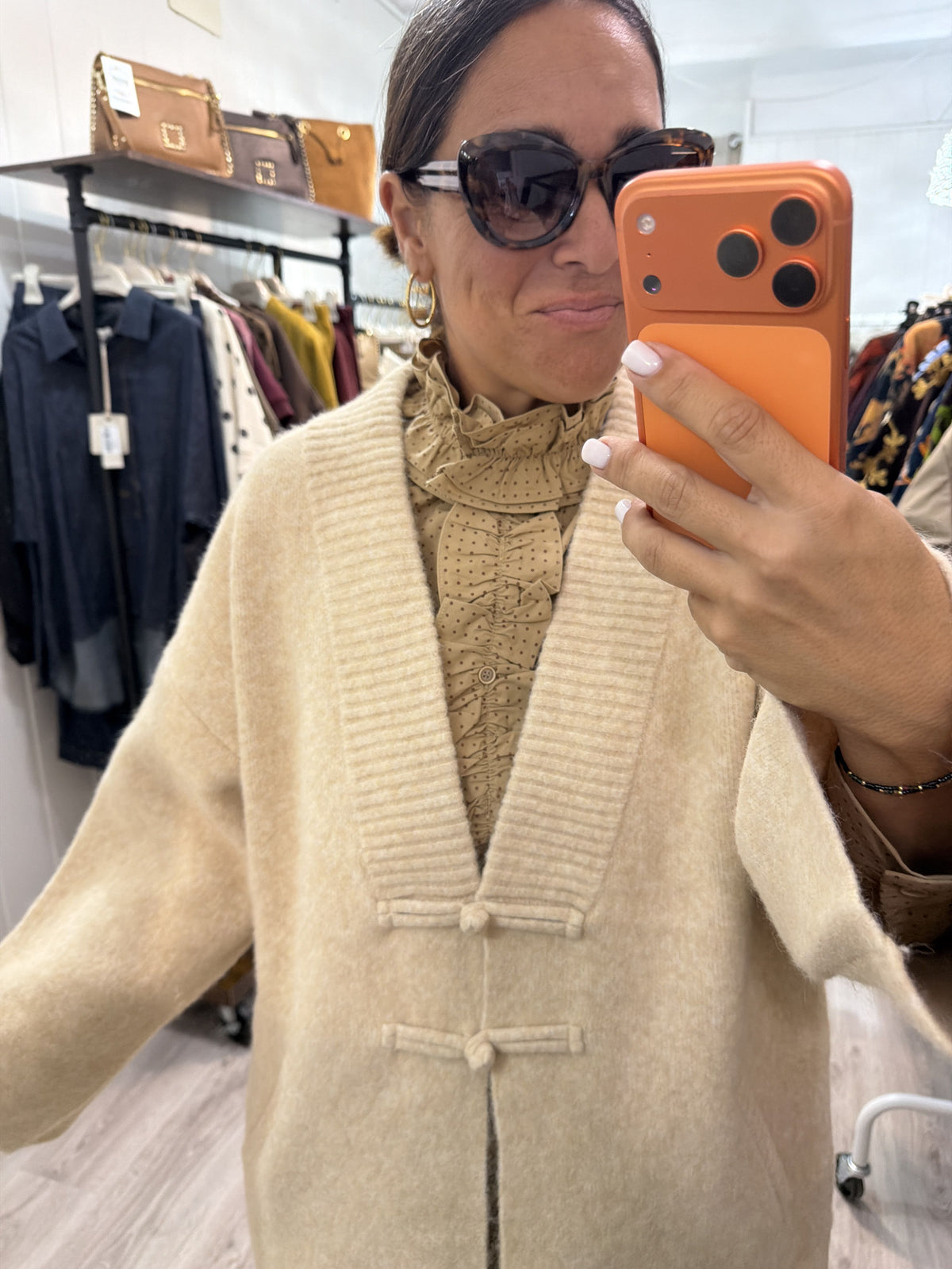 Chaqueta Saoko oversize marfil