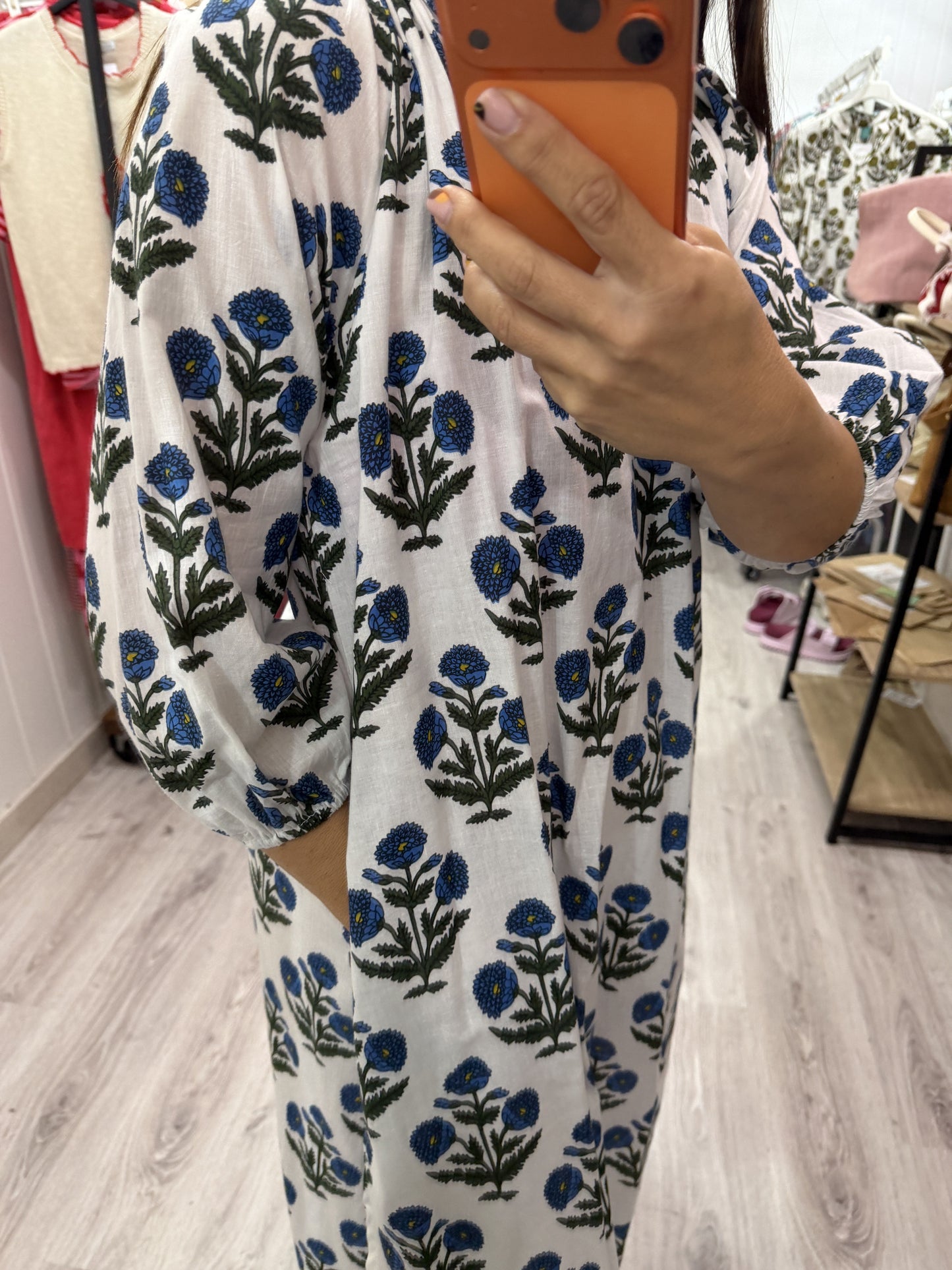 Kaftan Nur Caléndula azul