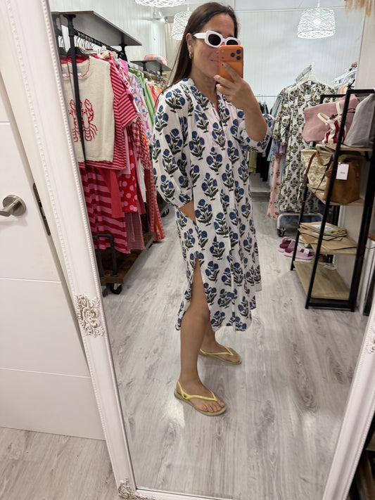Kaftan Nur Caléndula azul