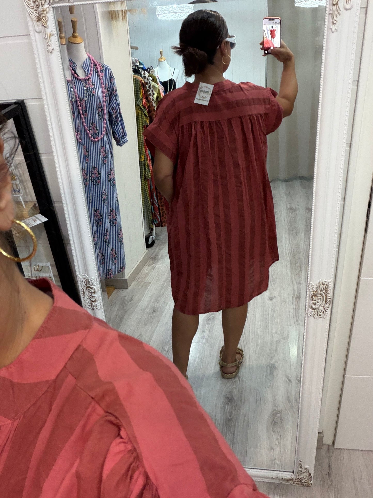Vestido Cangas frambuesa