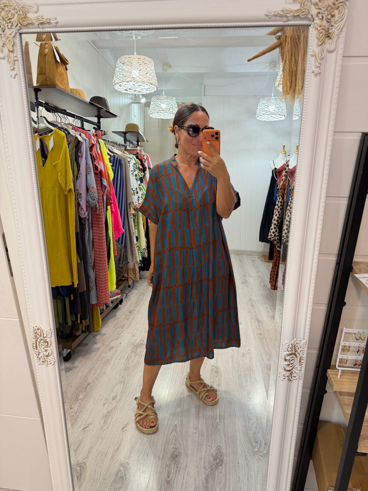 Kaftan Telma caldera y azul