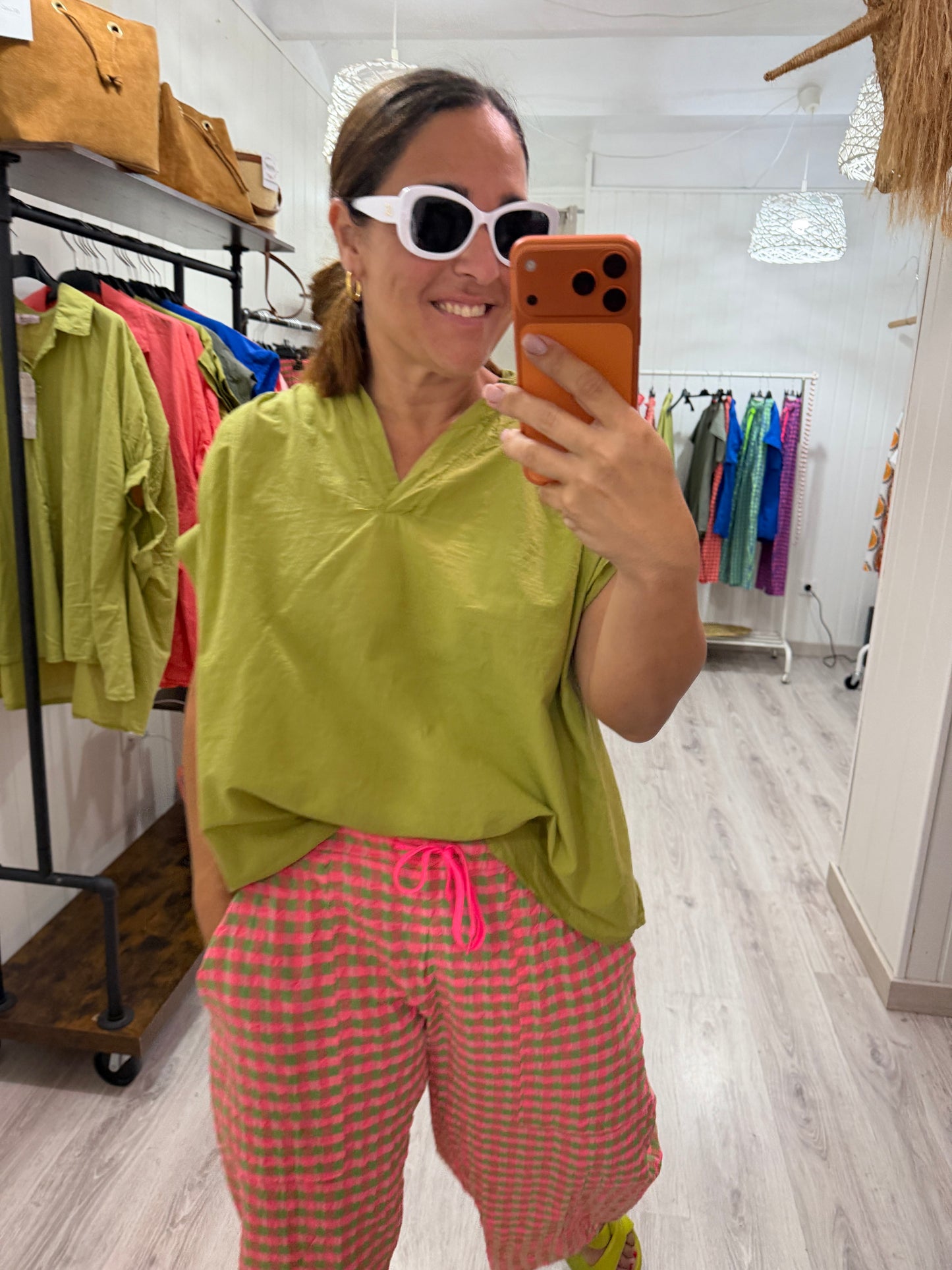 Blusa Amaia oversize pistacho
