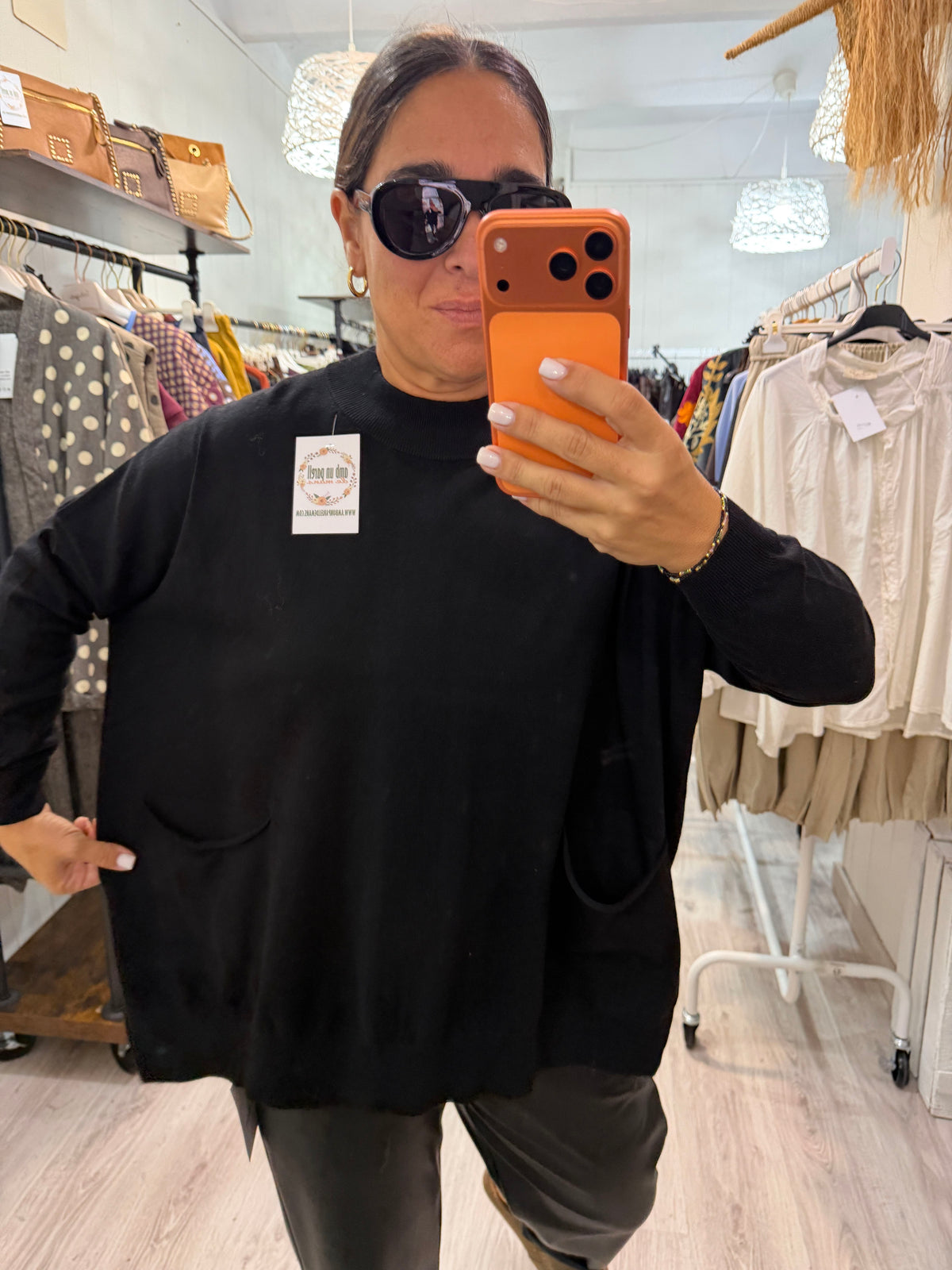 Jersei Puri oversize negro