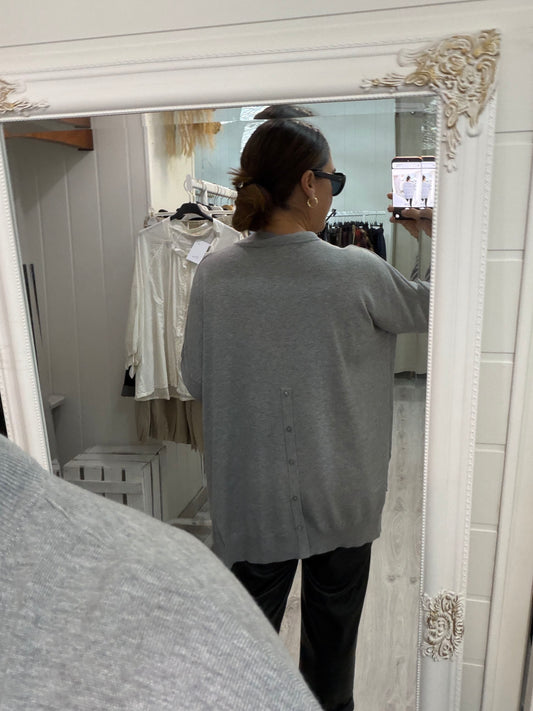 Jersei Pockets oversize gris