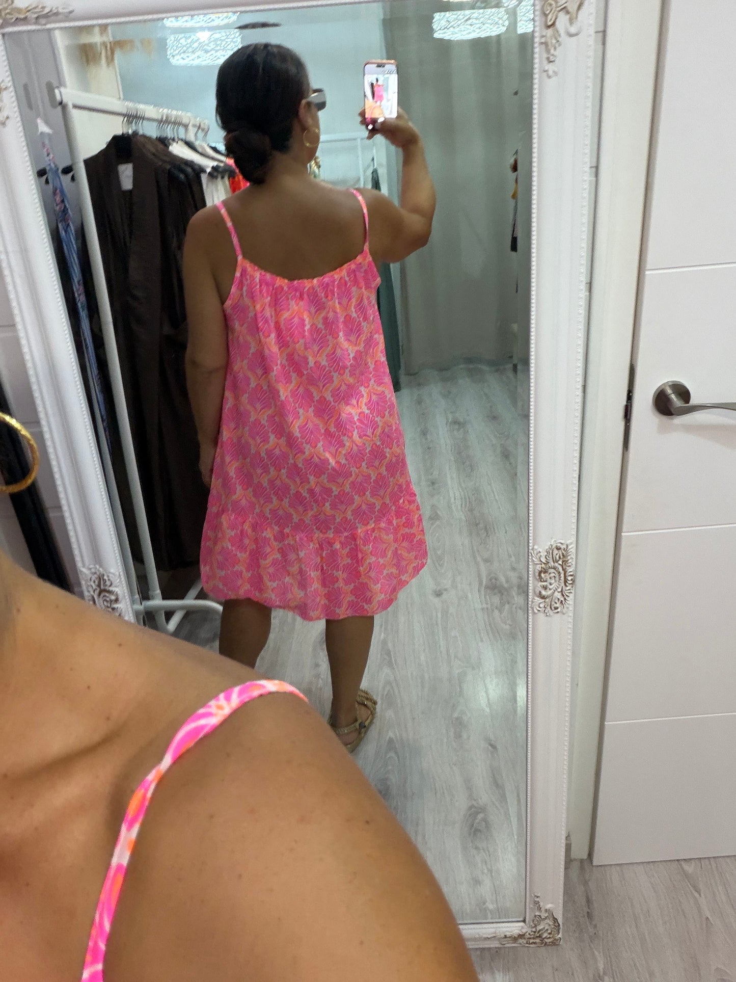 Vestido tirantes animal print