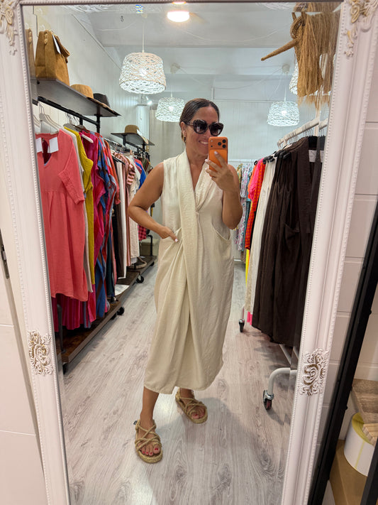 Vestido Nus beige