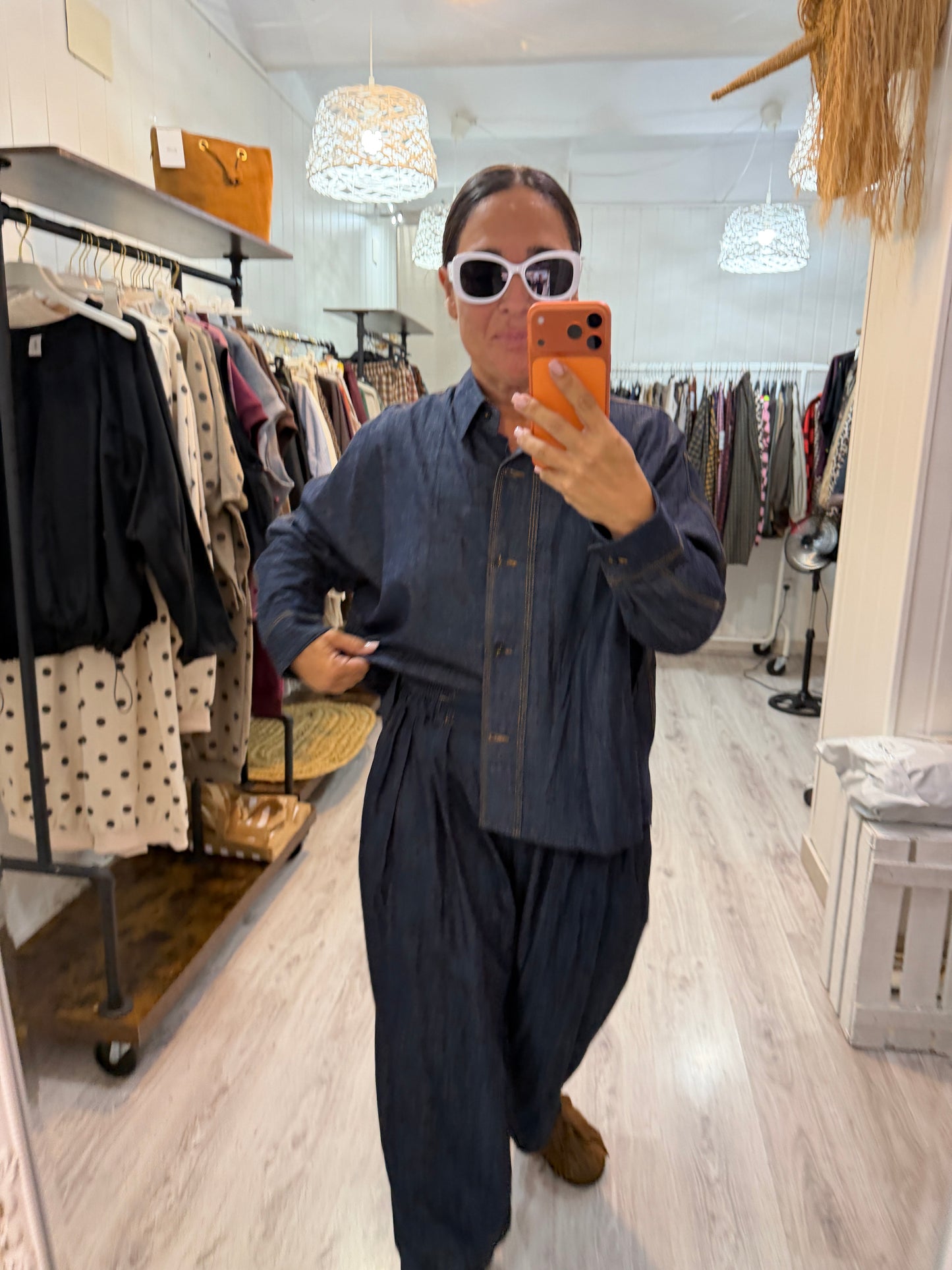 Sobrecamisa Hana jeans azul
