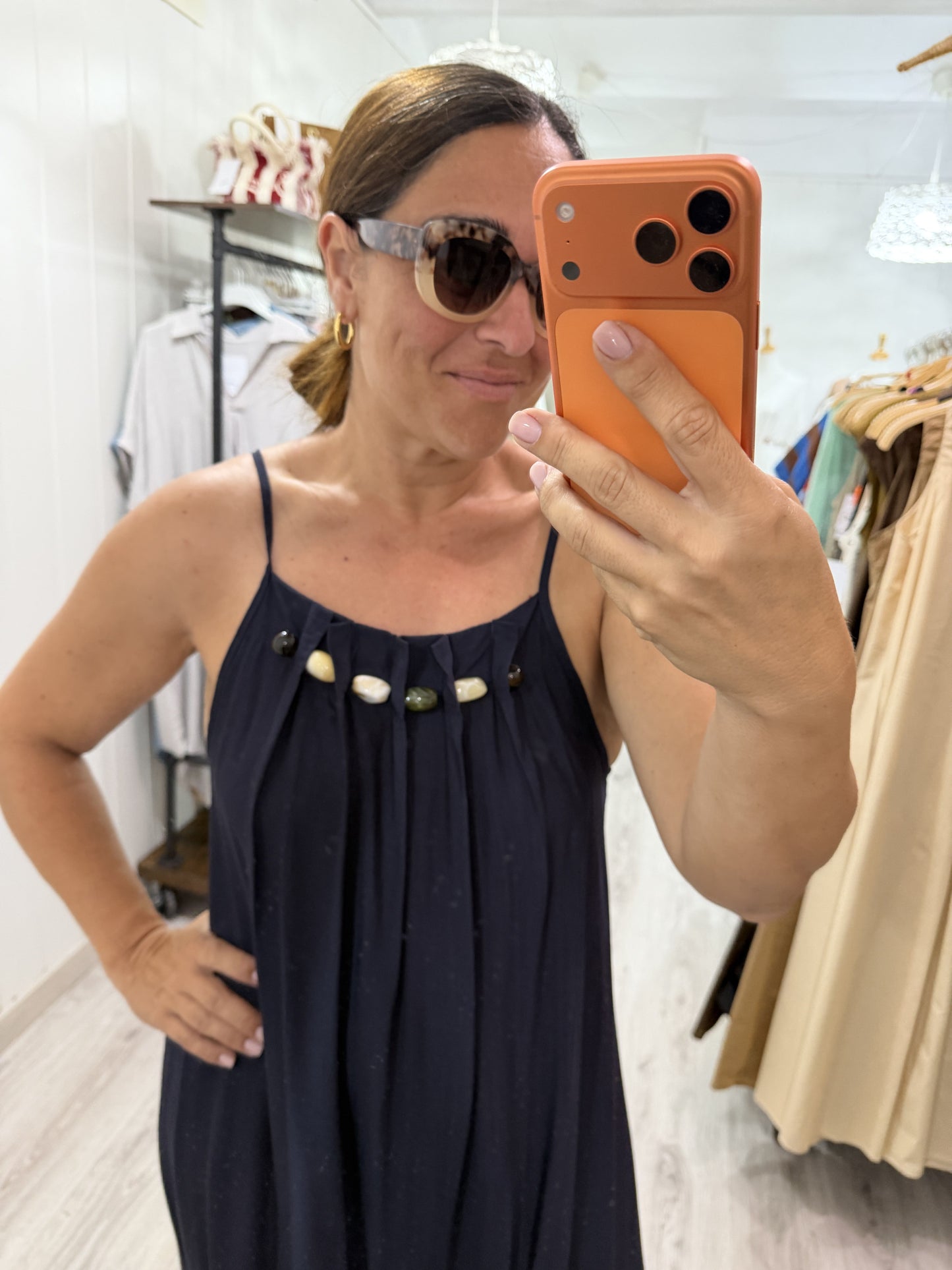 Vestido Stones marino