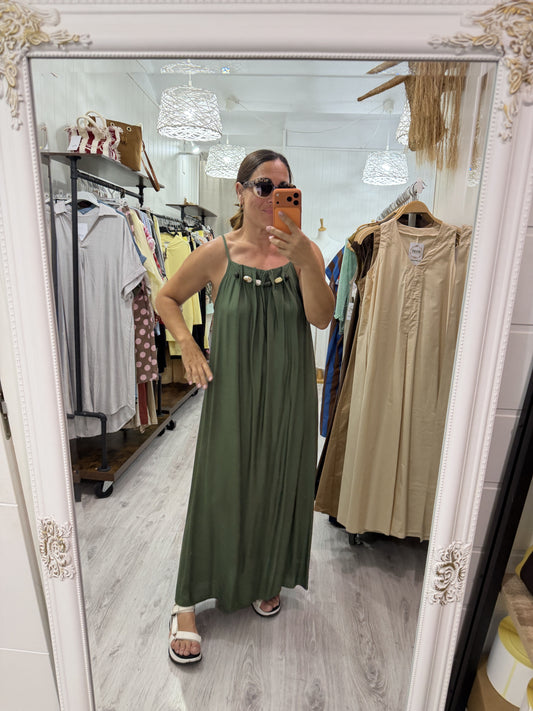 Vestido Stones kaki