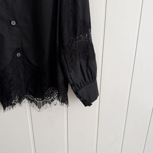 Camisa Blonda negro