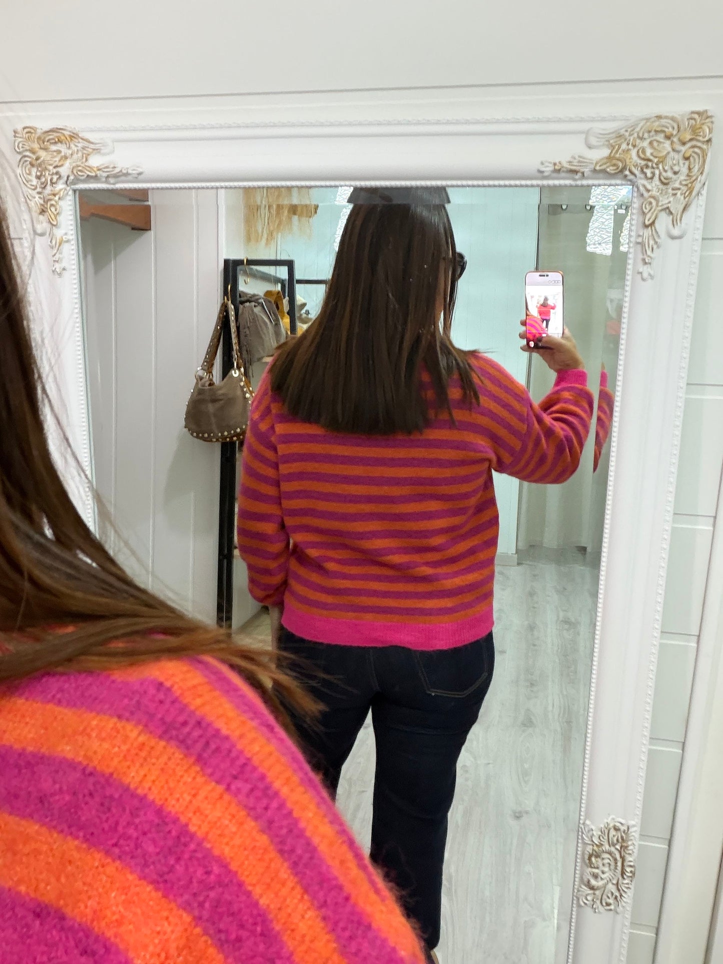 Jersei Candela fucsia y naranja