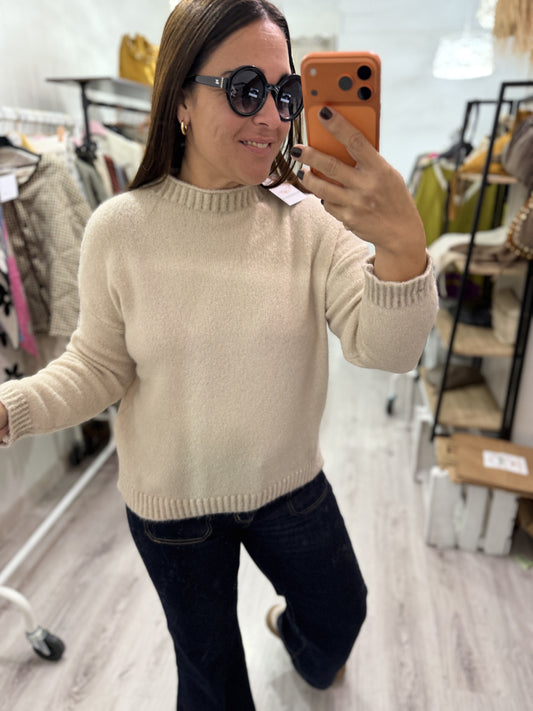 Jersei festón marfil