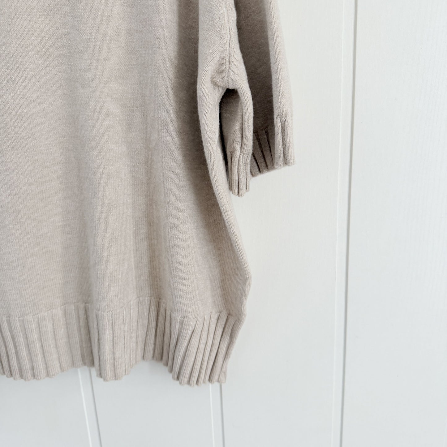 Jersei Mar manga corta beige