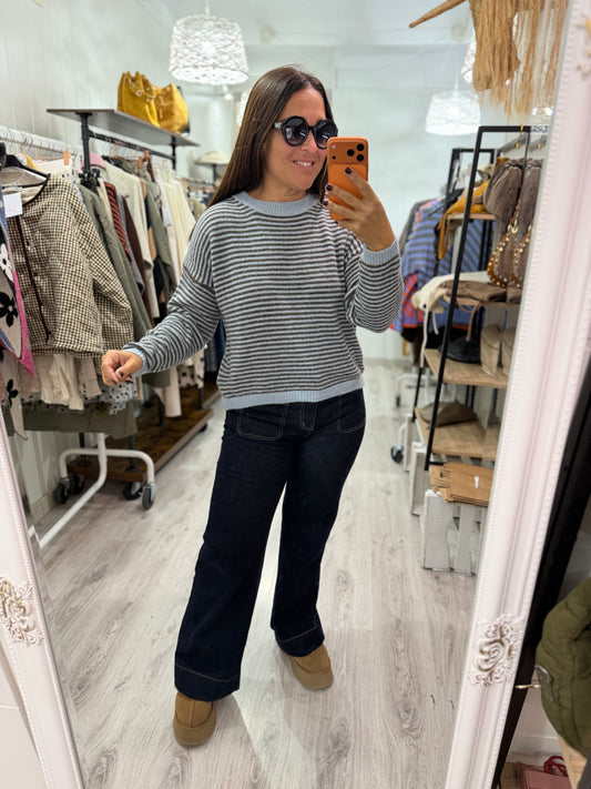 Jersei Milrayas cielo y gris