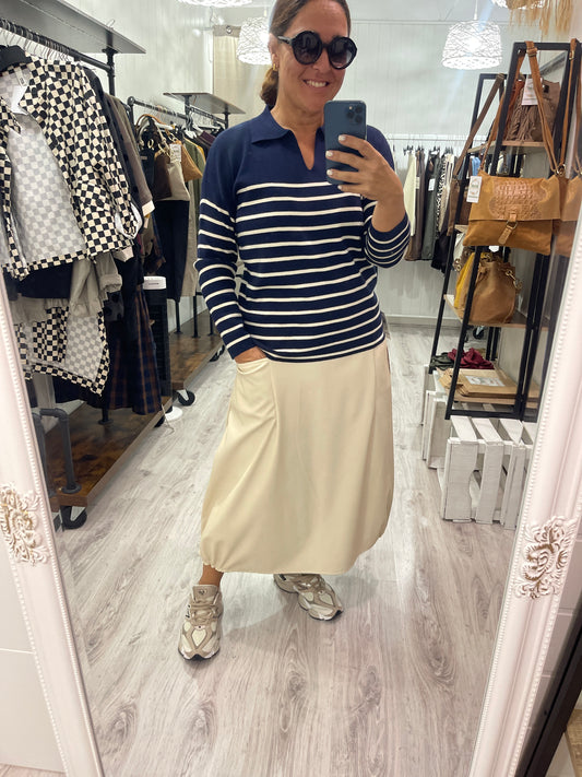 Jersei Navy suave marino