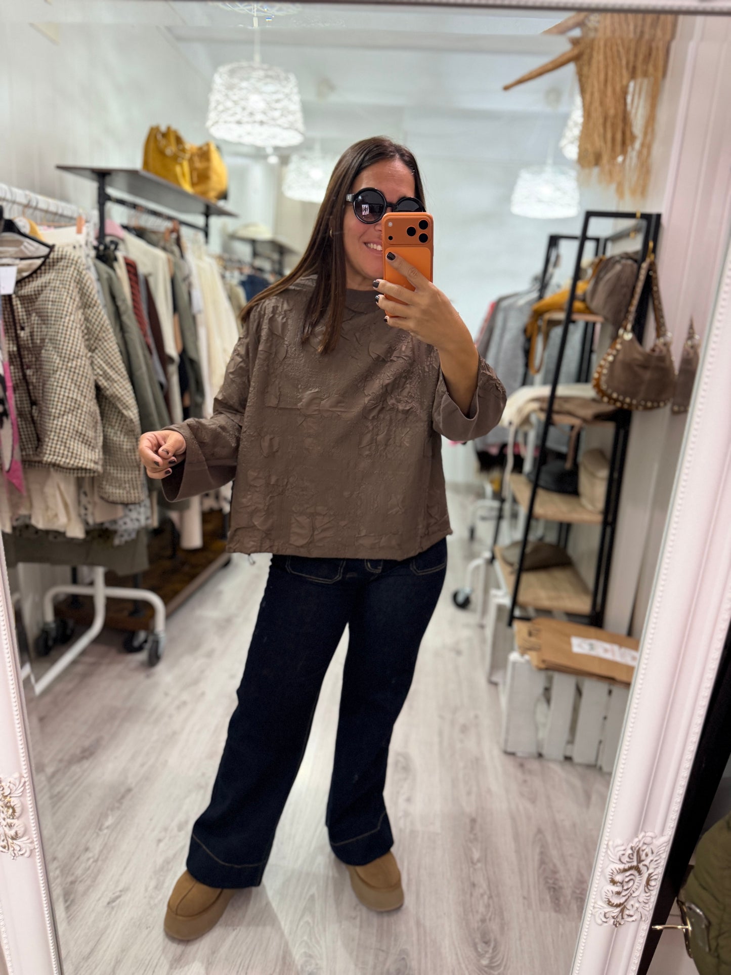 Jersei Textura mokka