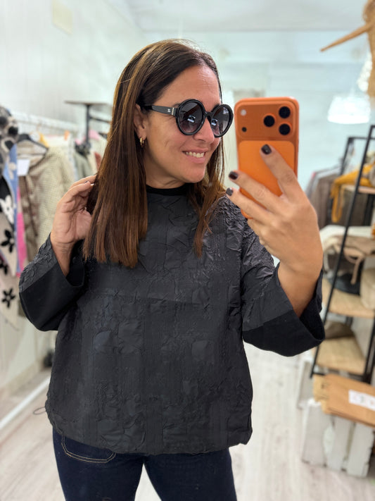 Jersei Textura negro