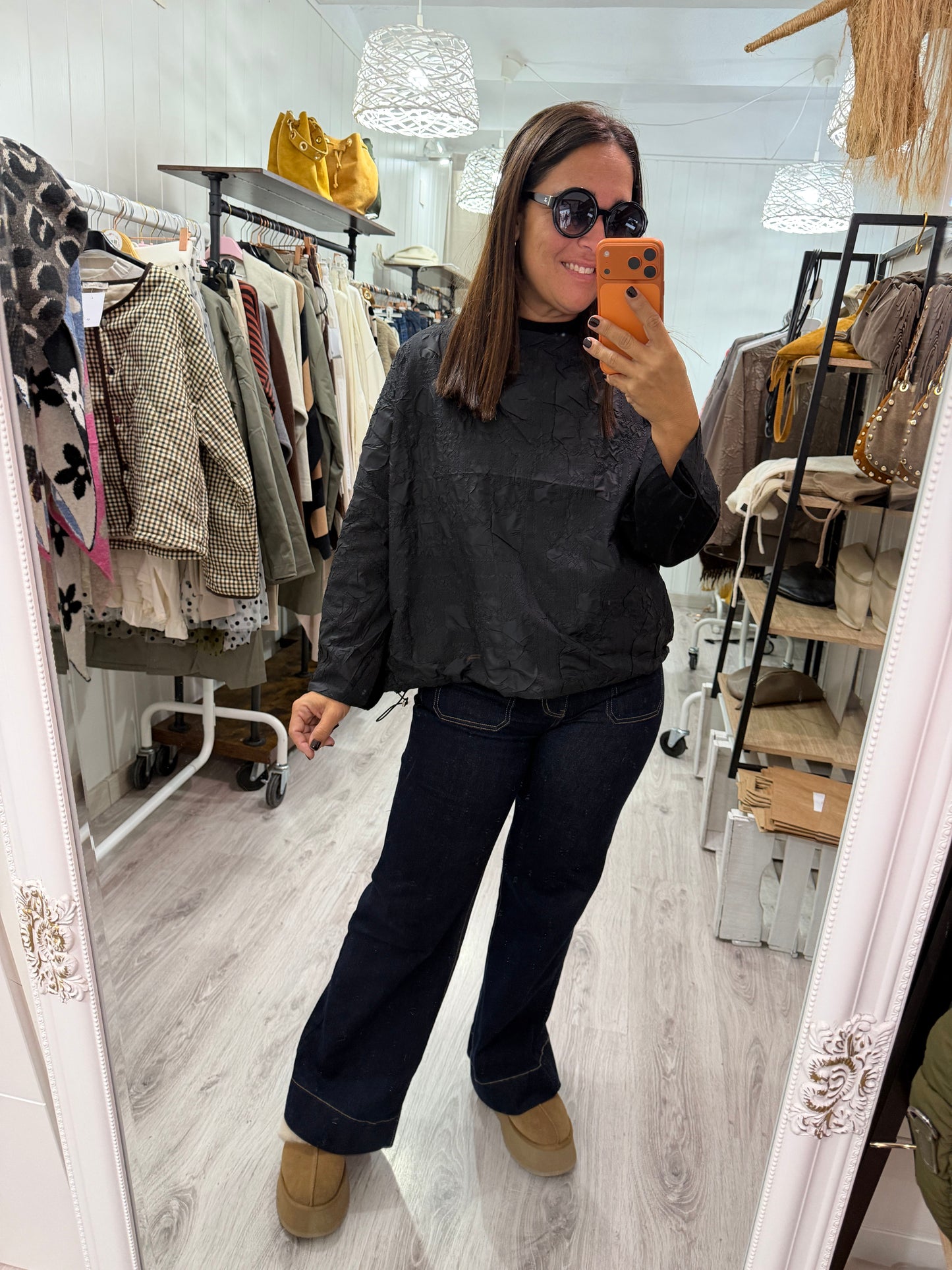 Jersei Textura negro