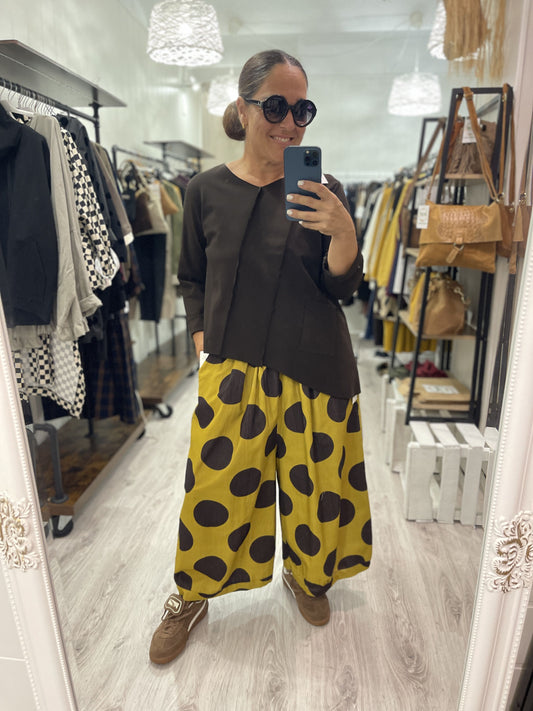 Camiseta Stripe Pocket punto roma chocolate