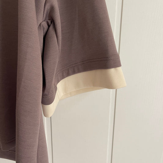 Sudadera Anna punto roma taupe